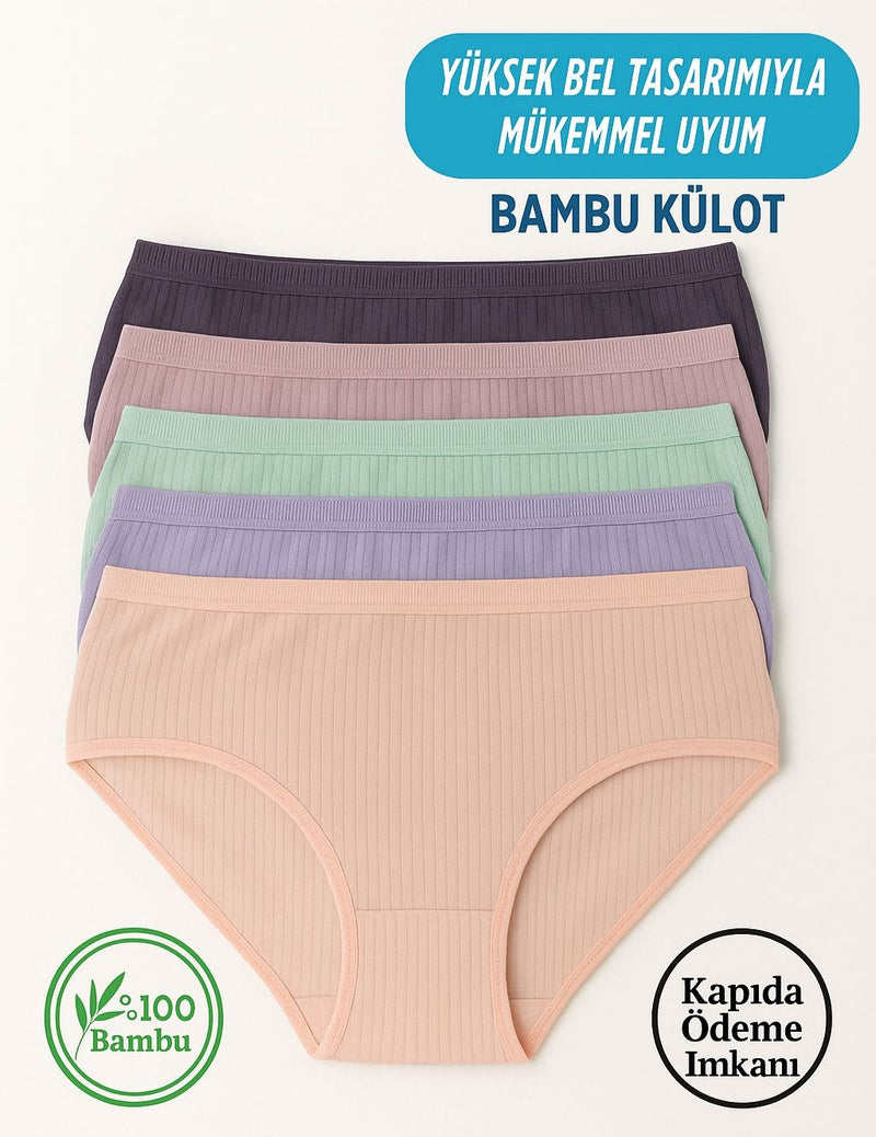 YÜKSEK BEL ANTİBAKTERİYEL BAMBU KÜLOT