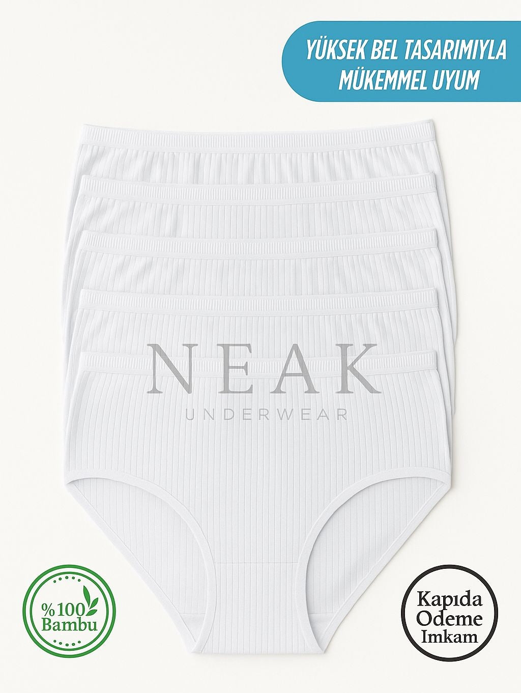 YÜKSEK BEL ANTİBAKTERİYEL BAMBU KÜLOT