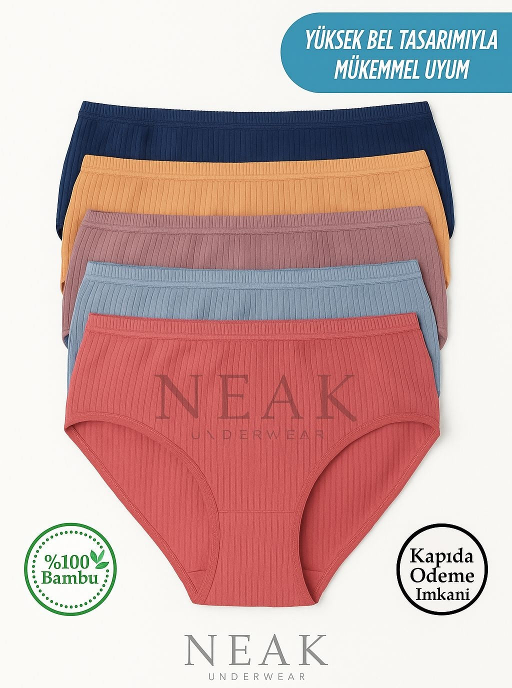 YÜKSEK BEL ANTİBAKTERİYEL BAMBU KÜLOT